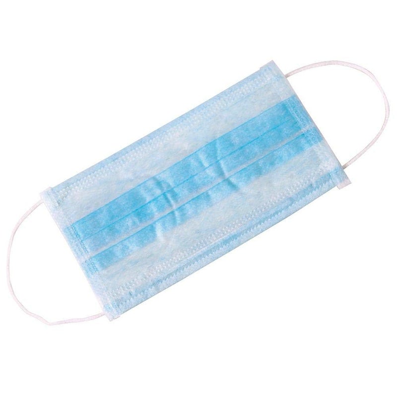 ForPro Professional Collection Single Use Ear Loop Mask, 3-Ply Disposable Non-Woven Face Mask, Latex-Free, Fiberglass-Free, Protects Against Pollen, Dust, 50-Count - Image 4